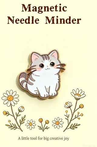 HENYANMHXH Needle Minder Magnet, Cute Magnetic Needle Holder,Kitten