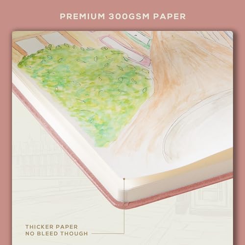 Beechmore Books A4 8.5x11 Mixed Media Sketchbook 300 GSM/140lb