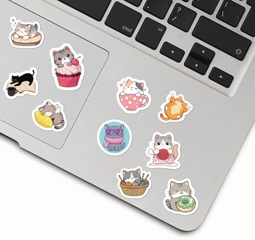 500Pcs Cat Stickers Waterproof Vinyl Decals