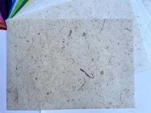 50 Design A4 Natural Fiber Mulberry Tree Mulberry Paper Sheets Art Tissue Washi Paper Design Craft Art Origami Suppliers Card Making Writing Painting 50 Sheets (Mixed Colors Flowers etc.,, A4)