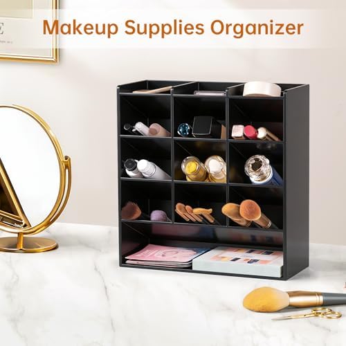 BEYGORM Acrylic Vertical Marker Organizer for 150 Markers, Desk Orgaizer