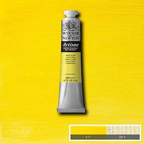 Winsor & Newton Artisan Water Mixable Oil Paint, 200ml, Lemon Yellow