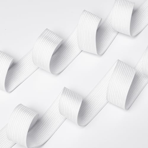Airisoer Elastic Bands for Sewing 3/4 Inch x 12 Yards, White