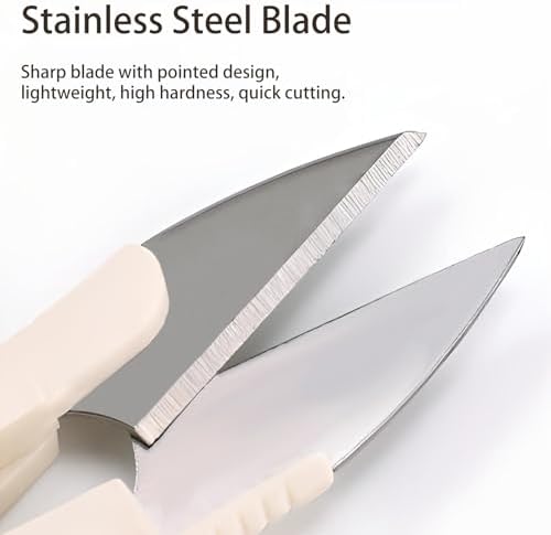 5-Pack Stainless Steel Thread Cutter Scissors - Ergonomic, Versatile, and Durable for Crafting, Embroidery, and Knitting