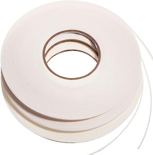 Zonon 3 Rolls Double Sided Foam Tape, 1/8 Inch by 50 Feet, White