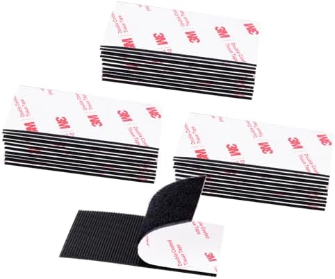 Hook and Loop Tape 2in x 4in x 30 Pairs, Heavy Duty Adhesion Strip