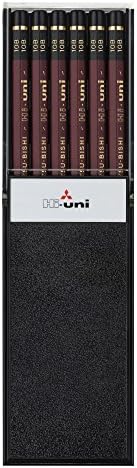 Uni Hi-Uni Wooden Pencil - 10B - Box of 12 (HU10B)