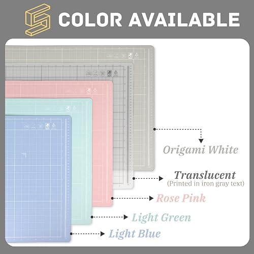 iMAT Flip Cutting Mat Note A2, Foldable, Double-Sided, Origami White