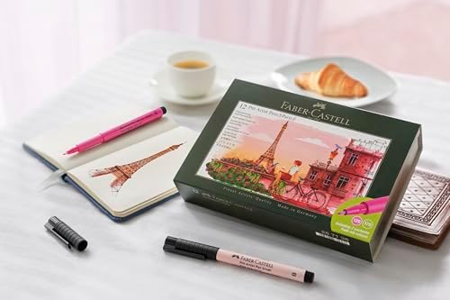 Faber-Castell Pitt Artist Pens, Paris Tin, Inspired by Paris Landmarks