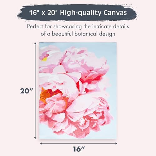 Pink Picasso Paint by Number Kit, for Adults & Teens,16x20, Perfect Petals