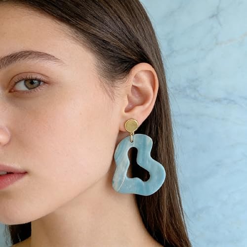 8 Pcs Irregular Shape Polymer Clay Cutters Set - Oval, Teardrop & Abstract Imprint Cutters for Polymer Clay Jewelry Making, Fit Valentine's Day Gift for Friends, Sisters & Minimalist Style Lovers