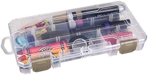 ArtBin 3003AB Solutions Small Box, Art & Craft Supply Organizer with Removable Dividers, [1] Plastic Storage Box