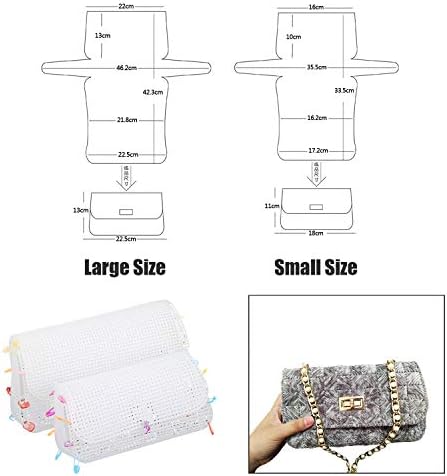 Allazone 57 PCS Mesh Plastic Canvas Sheets Kit Including 24 PCS Plastic Canvas, 12 Color Acrylic Yarn for DIY Crafts Embroidery Cross Stitch, Acrylic Yarn Crafting, Knit and Crochet Projects