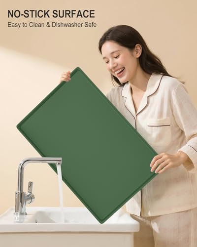 Silicone Art Mat for Crafts, 16" x 24" Waterproof Non-Slip Painting Mat