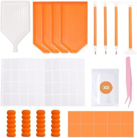 55PCS Diamond Art Accessories Tools Multiple Sizes Diamond Painting Kits