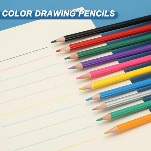 PATIKIL Colored Pencils, Gem Green Color Drawing Pencils with Oil-Based Cores Art Scrapbook Supplies for Adult Coloring Books Artists Beginners Drawing Sketching, 10 Pcs