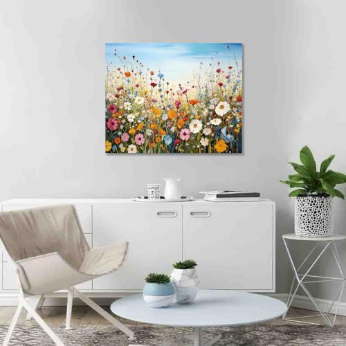 DYAIYYMQ Flower Paint by Numbers Kit for Adults Beginners 19.6X15.7 inch