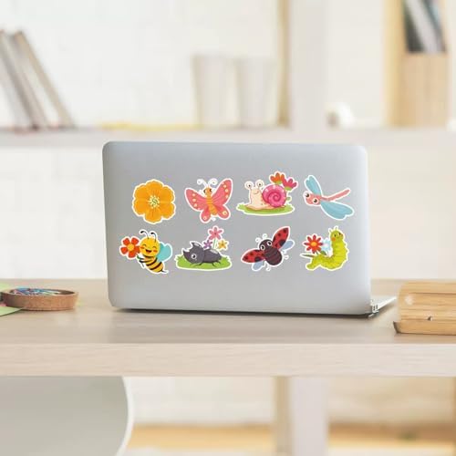 2 Rolls Spring Stickers for Kids, 1000PCS Summer Flowers Butterfly Insect Colorful for Envelopes Gifts Decor Reward Sticker in 16 Design,Incentive Sticker for Classroom,Animal Stickers for Toddlers