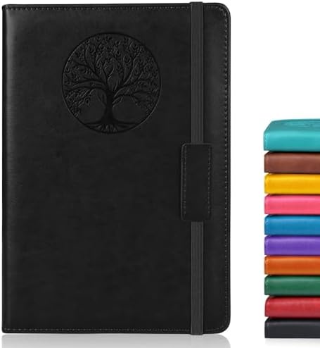 Biuwory A5 Hardcover Blank Journal Notebook, Leather Sketchbook for Drawing | 140 Unlined Pages Vintage Notebook, 5.7"×8.3" Travel Diary for Work, School, Art Journal, Daily Writing for Women & Men