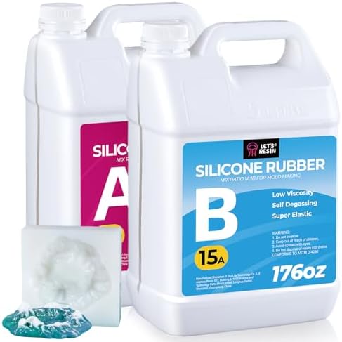 LET'S RESIN Silicone Mold Making Kit 15A, 22lbs Liquid Silicone Rubber