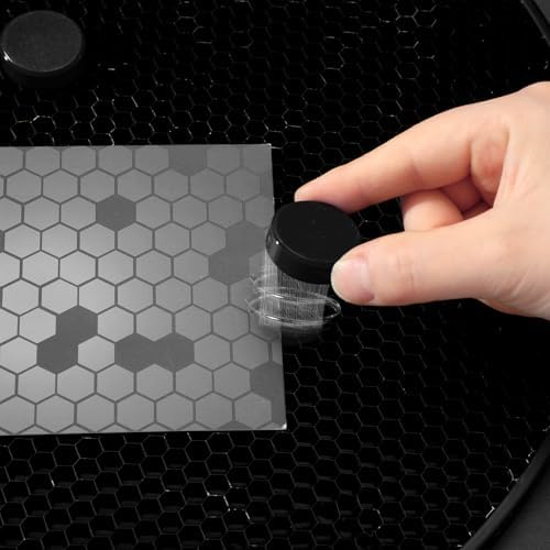 Blulu 50 Pcs Magnetism Honeycomb Pin for Laser Cutting 1.18 Inch Honeycomb Bed Pins Hold Down Laser Engraving Accessories Supplies Machine Fixing Needle Engraver Machine Accessories (Black)