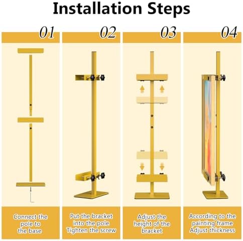Tabletop Easel Stand Picture Easels for Display Up to 29.7" H Gold Picture Frame Stand Table Top Easel Metal Picture Easel for Photos, Painting, Artwork, Books (Base: 1.32 lbs)