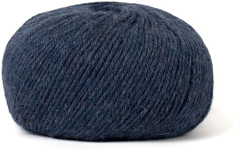 100% Baby Alpaca Yarn for Knitting & Crocheting - Set of 2 Skeins of Premium Yarn DK - Lightweight, Hypoallergenic & Thermal Peru Made - Ideal for Delicate Projects (M060 - Indigo)