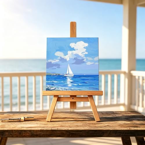 10 Pack 4x4 Inch Unfinished Wood Panel Boards for DIY Painting Art Crafts