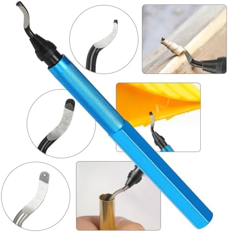 VASTOOLS Deburring Tool Set, 12PCS 3D Printer Cleaning Kit with 10 Blades & Micro Wire Cutter for Resin Plastic Metal Model Trimming and Burr Removal