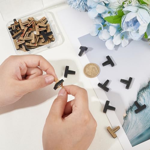 BENECREAT 40Pcs Acrylic Honeycomb Tray Pins, 0.78x0.68inch Laser Engraving Crumb Tray Pins Hold Down Pins with Laser Cutter and Engraver Machine for Accessories Compatible