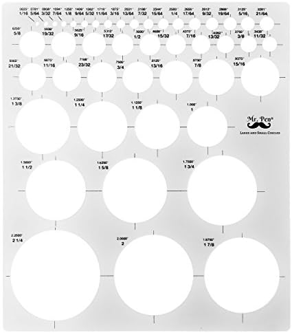 Mr. Pen French Curve and Template Ruler Set, 6 Pieces