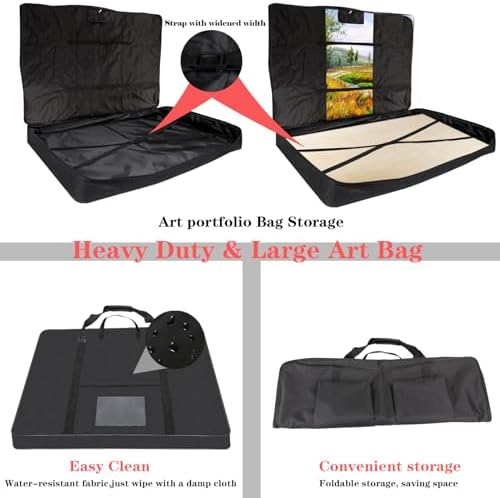 TreochtFUN Art Portfolio Bag 36 x 48 in - Waterproof Artist Carrying Case