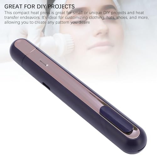 ZJchao Mini Heat Press Pen for Erasing, Achieve Optimal Heat in 3 Seconds, 500mAh Battery Automatic Retraction for DIY Projects, Cards, Gifts