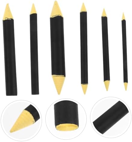 TEHAUX 12pcs Blending Stump Artists Ergonomic Paper Wiper Tools for Sketching Drawing for Pastel Blending Compact Lightweight Design