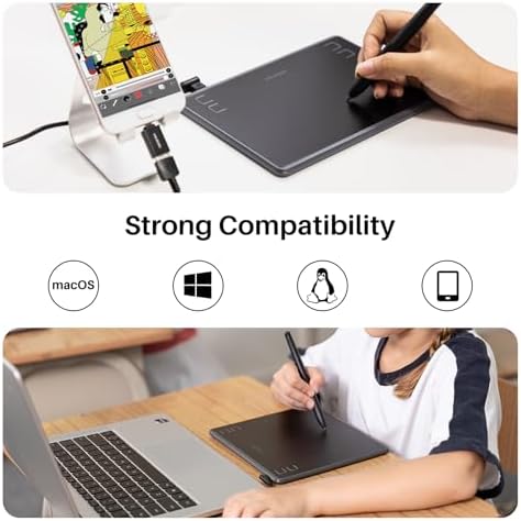HUION Drawing Tablet Inspiroy H430P Graphic Tablet with 4 Hot Keys for OSU