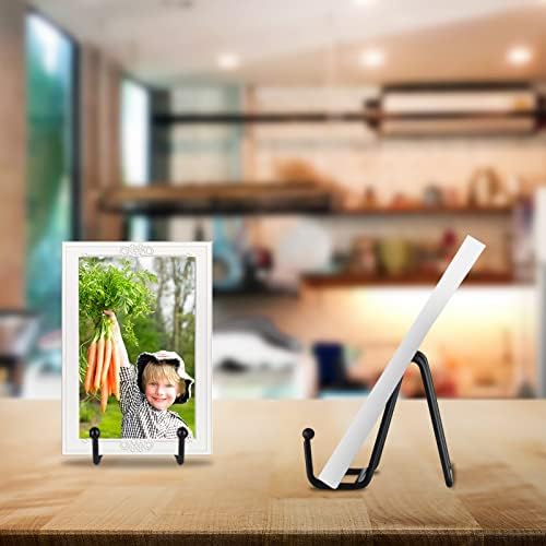 IBosins 5-Pack 3-Inch Small Plate Display Stands Black Metal Frame Stand