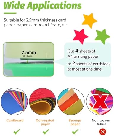 UCEC Craft 1 inch Star Hole Punch, Star Punch, Christmas Punch Puncher for Paper Crafting Scrapbooking