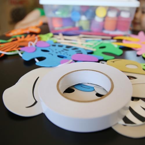 Best 1/2" MAX Strength Thin Permanent Double-Sided Tape for Arts, Crafts, Photography, Scrapbooking, Tear-by-Hand, Paper Backing (1/2-Inch by 164-Feet/55 Yards)…