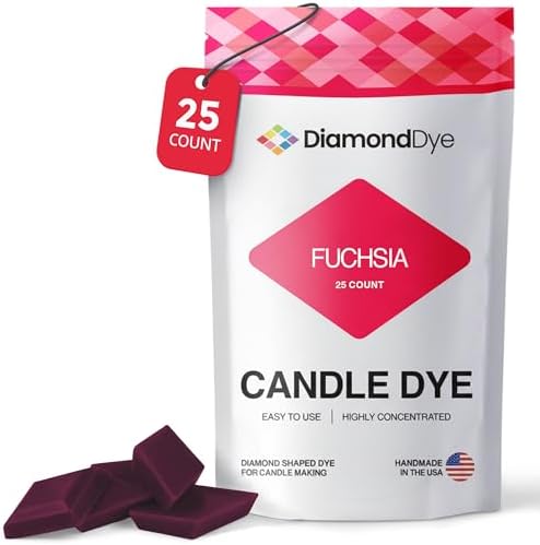 Fuchsia Candle Dye Chips, Soy & Paraffin Candle Making, 25 Pack