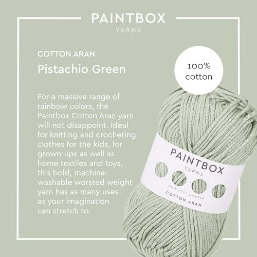 Paintbox Yarns 100% Cotton Aran Yarn 1.76oz / 50g, 93yds / 85m
