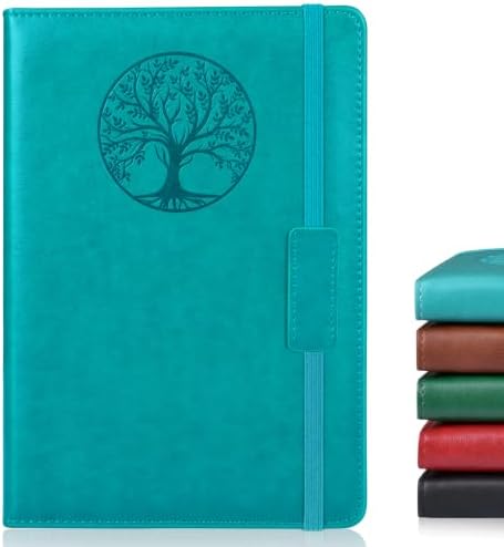 Biuwory Leather Journal Notebook,256 Thick Lined Pages,Hardcover 5.7"×8.3" | Vintage Journal for Women Men,Work,School,Business,Travel Diary,Note taking,College Ruled Writing,Daily Journaling Notebook