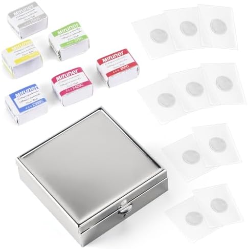 Mini Portable Handmade Artist Watercolor Paint,6 Colors Solid Watercolor
