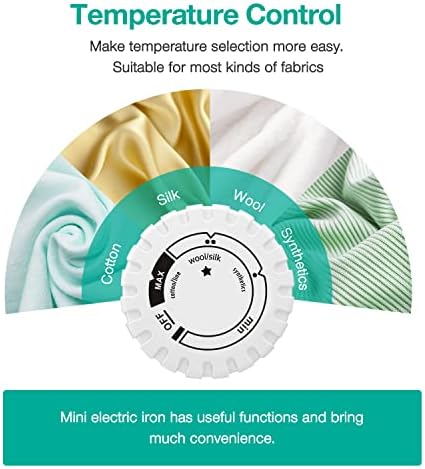 Mini Crafts Iron Handy Heat Press Machine Kit Portable with PVC Doormat for Heat Transfer, Charging Base Accessories for DIY T-Shirt Shoe Bag Vinyl Projects