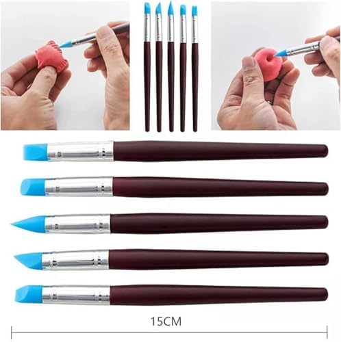 30Pcs Clay & Pottery Tools Kit, Polymer Clay Sculpting Tools for Air Dry Clay, Multi-Function Clay Modeling, Carving, Shaping & Smoothing Tool for Pottery, Polymer Clay, Air Dry Clay & DIY Crafts