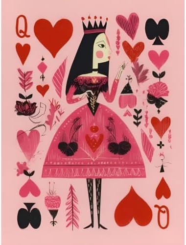 Pink Poker Diamond Art Kits for Adults Diamond Painting Kit for Beginner