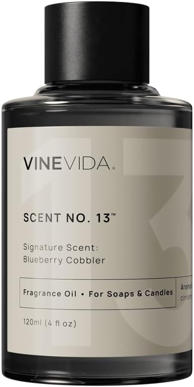 VINEVIDA [4oz] Blueberry Cobbler Fragrance Oil for Candle Making and Soap Making - Premium Candle Scents for Soy Candles