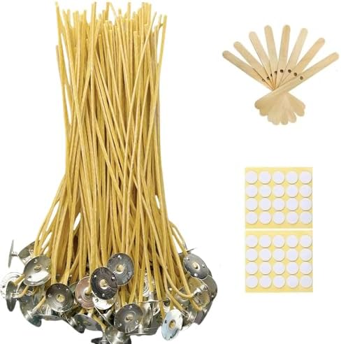 50 PCS 10 inch 2.5mm Hemp Candle Wick Beeswax Candle Wicks Pre-Waxed Candle Wicks Hemp Wicks Candle Wick Butter Candle Making Wicks 100% Organic