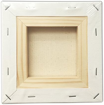 LWR CRAFTS Stretched Canvas 6" X 6" Pack of 6