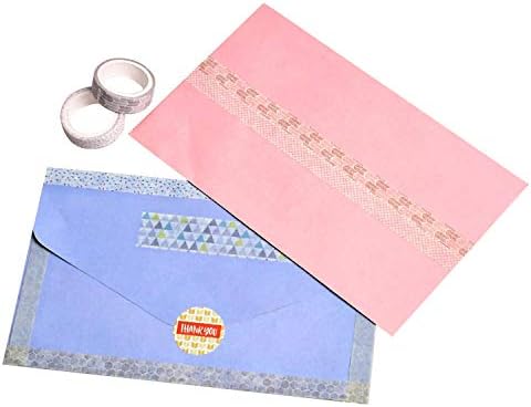 12 Rolls Washi Tape Set, Geometric Pattern Washi Masking Tape