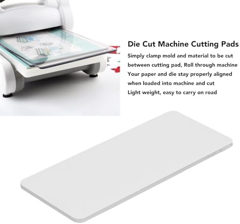 Die Cut Machine Cutting Pads, Mini Standard Polycarbonate Plastic Clear Cutting Plate for Embossing Craft, for SIXXIZ Machines, Hand Paper Embossers (4Pcs)